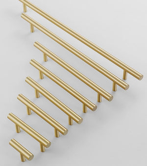 Solid Brass Cabinet Pulls & Knobs - Brass Color Finish for Cabinets - #16 260mm / 1pc