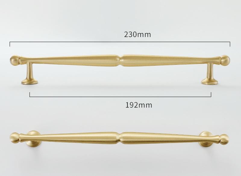 Brushed Solid Brass Drawer Pull Handle Brass Color 5 6 8 9 Inches 127 160 195 230 mm Kitchen Cabinet Door Furniture Decor Hardware Wholesale