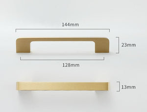 Solid Brass Cabinet Pulls & Knobs - Brass Color Finish for Cabinets - #19 220mm / 1pc
