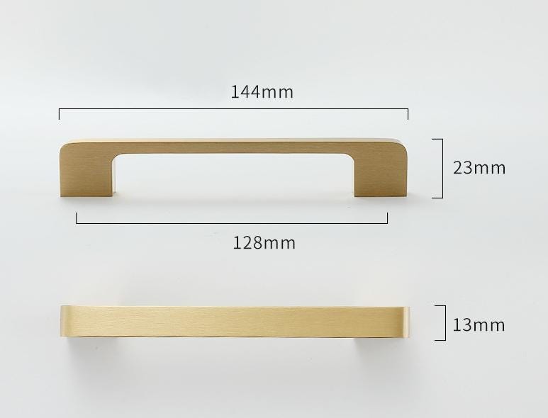 Solid Brass Cabinet Pulls & Knobs - Brass Color Finish for Cabinets - #19 220mm / 1pc