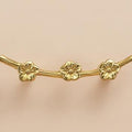 Solid Brass Floral Cabinet Pulls & Knobs - Gold Finish for Cabinets - #11 / 1pc