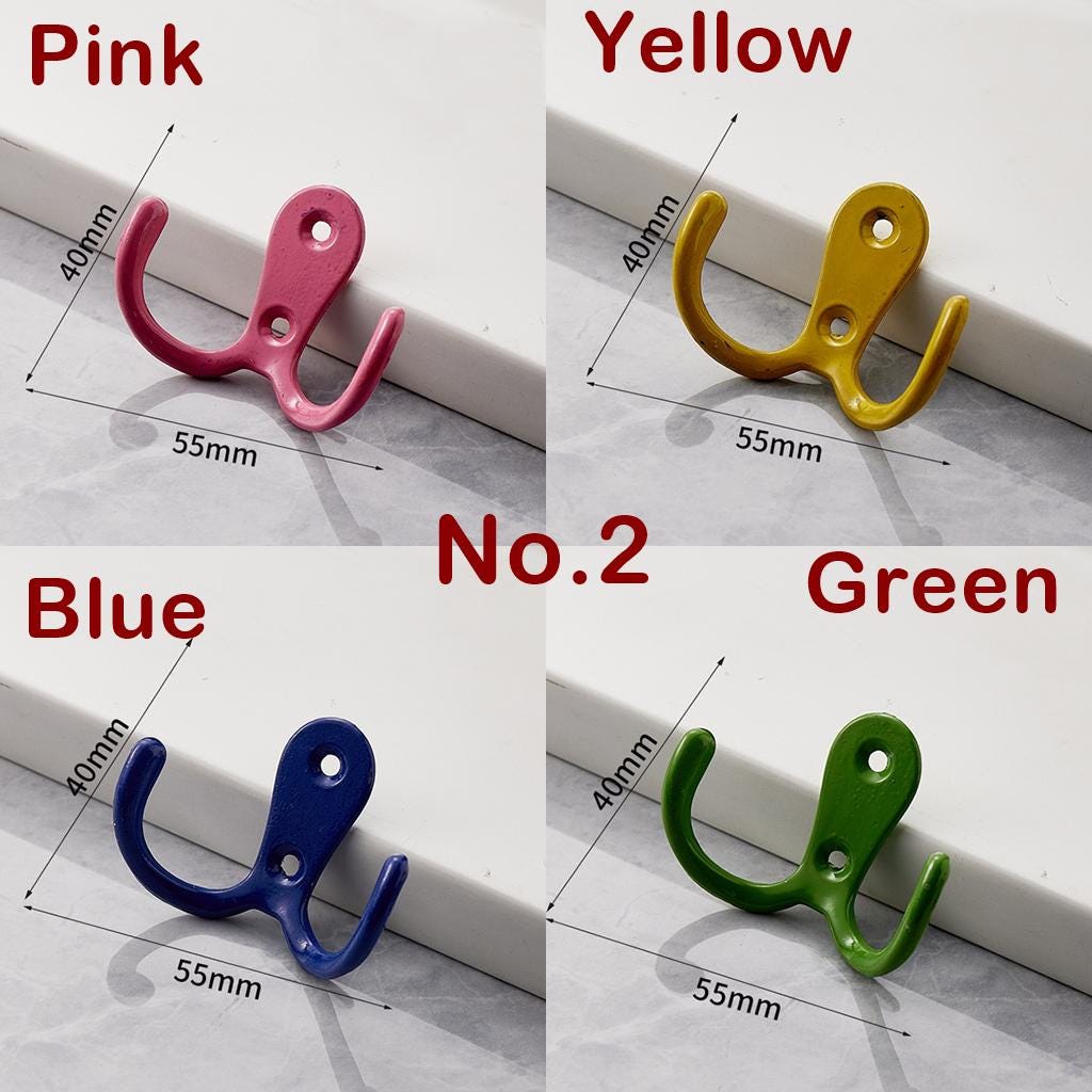 Kitchen Knob Hook Handles 55mm 2 1/8" Cabinet Drawer Door Furniture Black Silver Gold Antique Wholesale Bulk