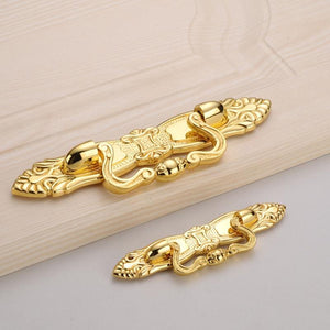 Solid Brass Drop Ring Door Knocker Ring Pulls - Gold Finish Hardware - view 7