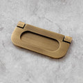 Solid Brass Ring Flush Cabinet Pulls - Furniture for Wardrobes - #19 / 1pc