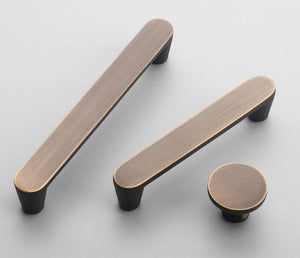 Solid Brass Vintage Cabinet Pulls & Knobs - Antique Bronze Finish - view 5