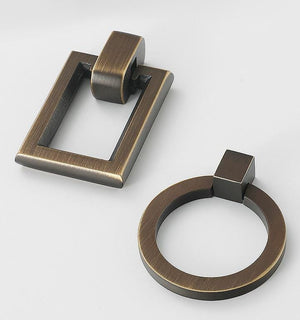 Solid Brass Cabinet Cup Pulls - Antique Bronze Finish for Cabinets - view 5