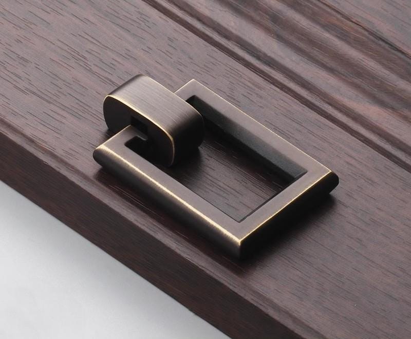 Aged Solid Brass Center to Center Cup Drawer Bin Pull 36 59 mm 1 3/8" 2 3/8" Antique Bronze Kitchen Door Furniture Hardware Wholesale Bulk