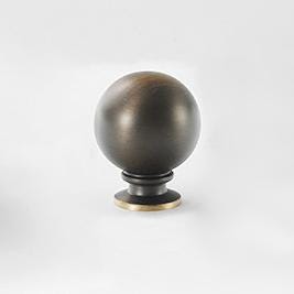 Solid Brass Vintage Cabinet Pulls & Knobs - Antique Bronze Finish - view 5