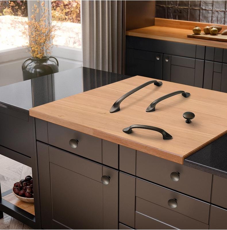 Solid Brass Cabinet Pulls & Knobs - Furniture Decorative Hardware - view 6