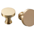 Solid Brass Cabinet Pulls & Knobs - Gold Finish Furniture Hardware - #1 small / 1pc