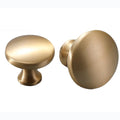 Solid Brass Cabinet Pulls & Knobs - Brass Color Finish for Cabinets - #2 small / 1pc