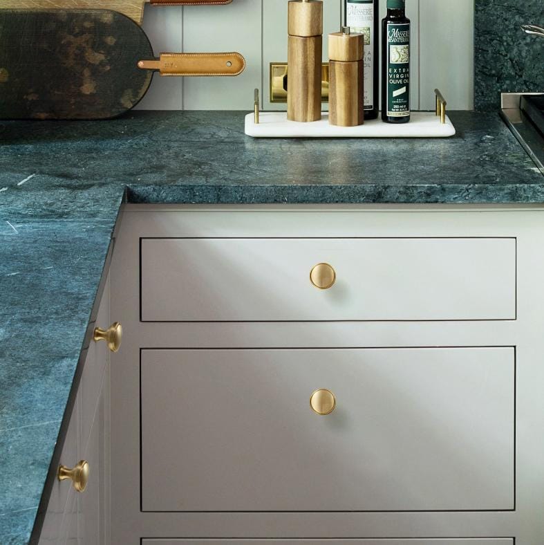 Solid Brass Cabinet Pulls & Knobs - Brass Color Finish for Cabinets - view 6