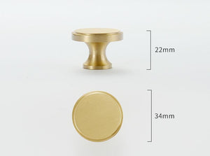 Solid Brass Cabinet Pulls & Knobs - Brass Color Finish for Cabinets - view 4