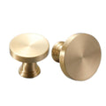 Solid Brass Cabinet Pulls & Knobs - Brass Color Finish for Cabinets - #6 small / 1pc