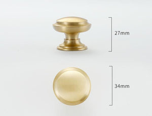 Solid Brass Cabinet Pulls & Knobs - Brass Color Finish for Cabinets - view 3