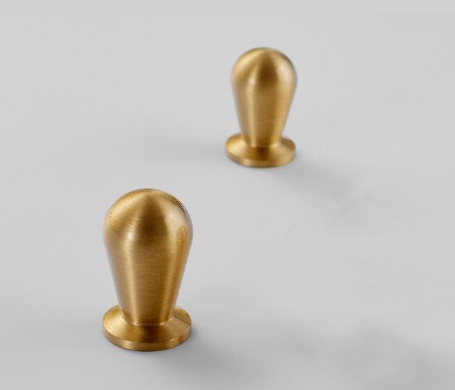 Brushed Solid Brass Drawer Knob 25 29 mm 1" 1 1/8" Brass Color Kitchen Door Drawer Pull Furniture Hardware Wholesale