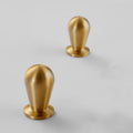 Solid Brass Cabinet Pulls & Knobs - Brass Color Finish for Cabinets - #14 small / 1pc