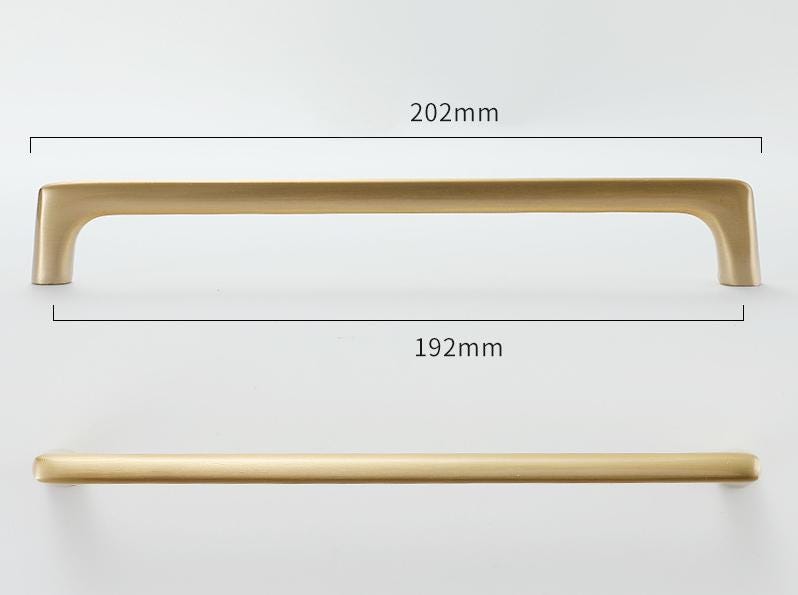 Brushed Solid Brass Drawer Pull Handle Brass Color 4 5 7 8 Inches 106 138 170 202 mm Kitchen Cabinet Door Furniture Decor Hardware Wholesale