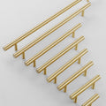 Solid Brass Cabinet Pulls & Knobs - Brass Color Finish for Cabinets - #16 50mm T-shape / 1pc