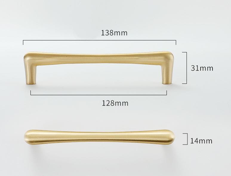 Solid Brass Cabinet Pulls & Knobs - Brass Color Finish for Cabinets - view 4