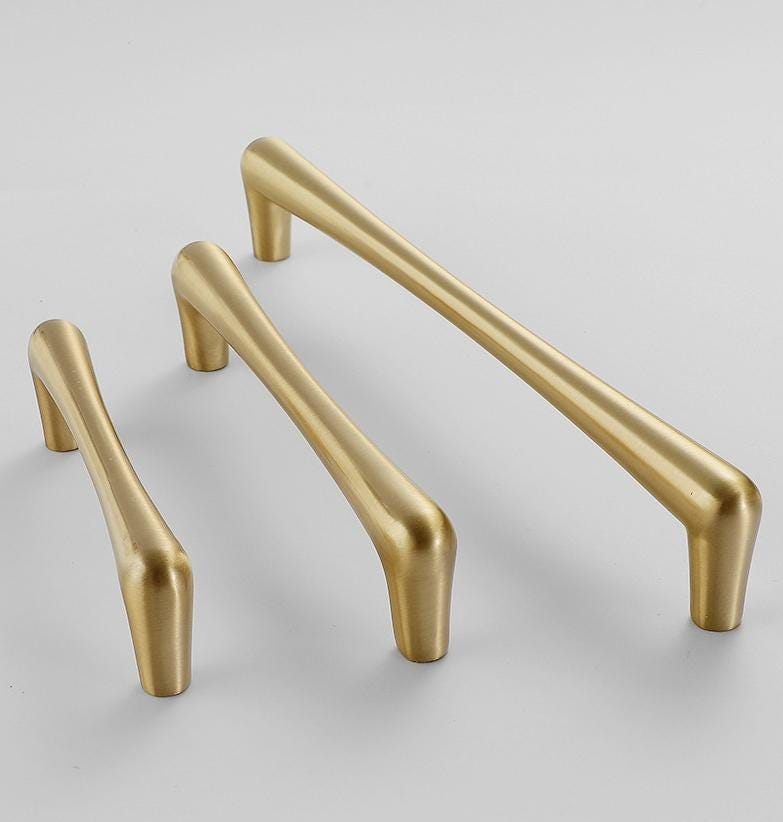 Solid Brass Cabinet Pulls & Knobs - Brass Color Finish for Cabinets - view 8