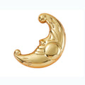 Solid Brass Cabinet Pulls & Knobs - Gold Finish Furniture Hardware - #4 / 1pc