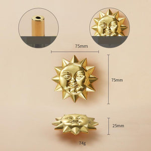 Solid Brass Cabinet Pulls & Knobs - Gold Finish Furniture Hardware - view 3