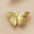 Solid Brass Butterfly Cabinet Pulls & Knobs - Gold Finish Hardware - #6 / 1pc