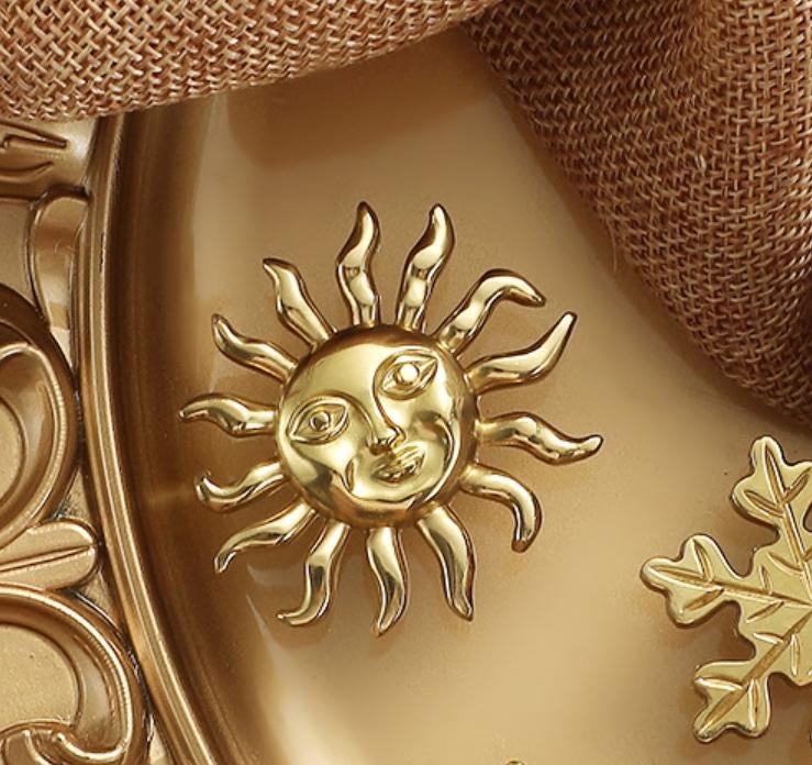 Solid Brass Sun Drawer Knob 28 45 mm 1 1/8" 1 3/4" Gold Color Kitchen Door Drawer Pull Furniture Hardware Wholesale