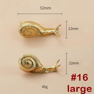 Solid Brass Cabinet Pulls & Knobs - Gold Finish Furniture Hardware - view 3