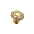 Solid Brass Floral Cabinet Pulls & Knobs - Gold Finish for Cabinets - #15 / 1pc