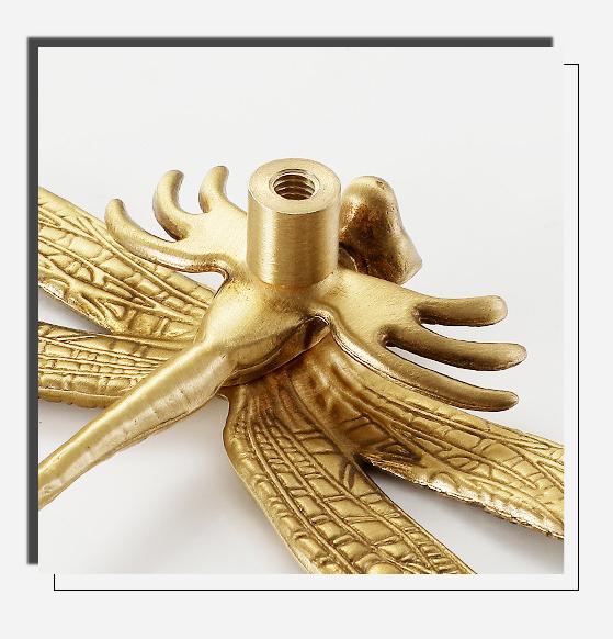 Brushed Solid Brass Clover Drawer Knob 25 28 mm 1" 1 1/8" Brass Color Kitchen Door Drawer Pull Furniture Hardware Wholesale