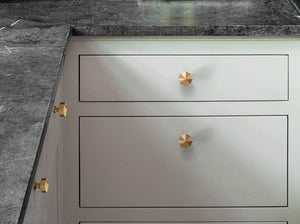 Solid Brass Round Cabinet Pulls & Knobs - Brass Color Finish - view 7