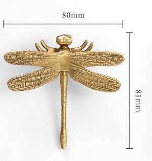 Solid Brass Floral Cabinet Pulls & Knobs - Gold Finish for Cabinets - view 4