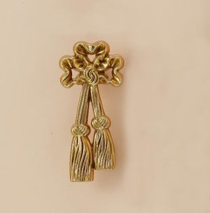 Solid Brass Floral Cabinet Pulls & Knobs - Gold Finish for Cabinets - view 8