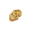 Solid Brass Floral Cabinet Pulls & Knobs - Gold Finish for Cabinets - #7 / 1pc