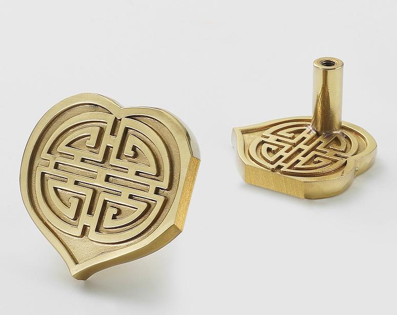 Solid Brass Bowknot Drawer Knob 20 55 mm 3/4 2 1/8 Inches Gold Color Kitchen Door Drawer Pull Furniture Hardware Wholesale