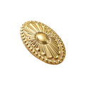 Solid Brass Floral Cabinet Pulls & Knobs - Gold Finish for Cabinets - #19 / 1pc