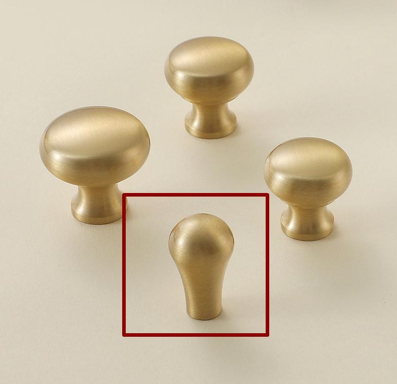Solid Brass Drop Drawer Knob 30 10 16 mm 1 1/8" 3/8" 5/8" Brass Silver Gold Color Kitchen Door Drawer Pull Furniture Hardware Wholesale