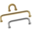 Solid Brass Cabinet Pulls & Knobs - Silver Finish for Wardrobes - #4 Brass 32mm / 1pc