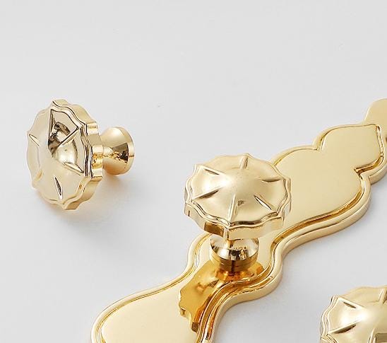 Solid Brass Drawer Knob 26 30 mm 1" 1/8" Gold Color Kitchen Door Drawer Pull Furniture Hardware Wholesale