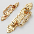 Solid Brass Drop Ring Door Knocker Ring Pulls - Gold Finish Hardware - #15 114mm / 1pc
