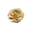Solid Brass Floral Cabinet Pulls & Knobs - Gold Finish for Cabinets - #20 / 1pc