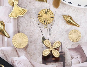 Solid Brass Sunflower Cabinet Pulls & Knobs - Gold Finish Hardware - view 6