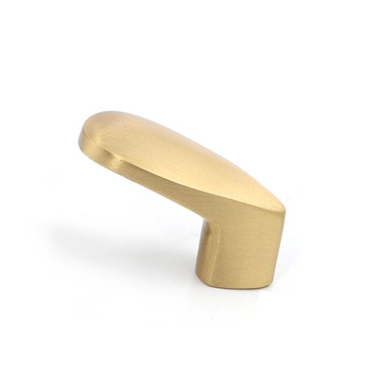 Solid Brass Lever Drawer Knob 26 40mm 1" 1 5/8" Brass Color Kitchen Door Drawer Pull Furniture Hardware Wholesale