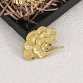 Solid Brass Leaf Cabinet Pulls & Knobs - Gold Finish for Cabinets - #14 left/gold/64mm / 1pc