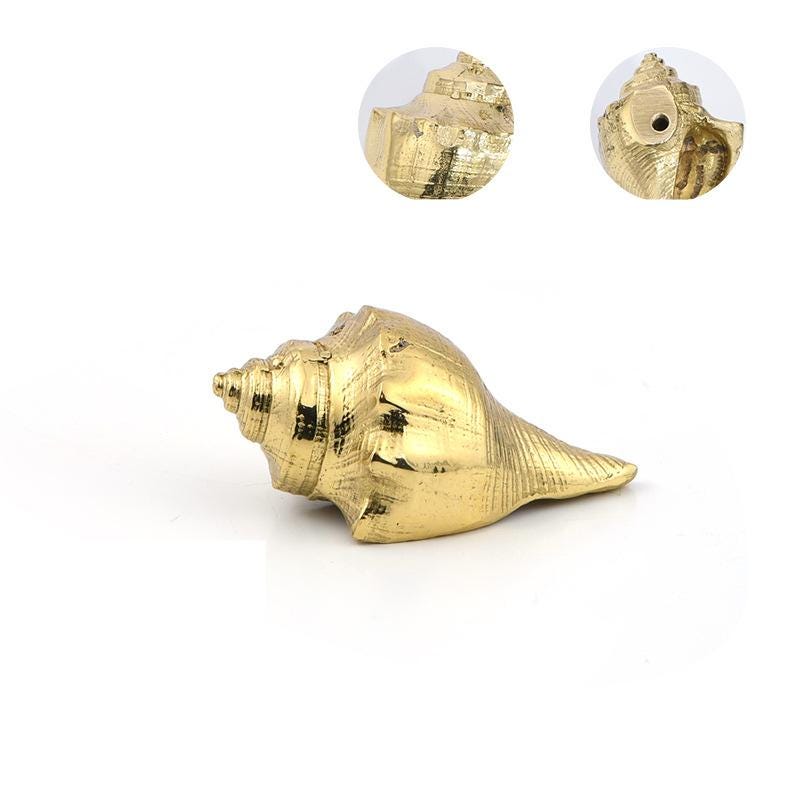 Solid Brass Shell Drawer Knob 25 54mm 1" 2 1/8" Gold Color Kitchen Door Drawer Pull Furniture Hardware Wholesale