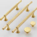 Solid Brass Cabinet Pulls & Knobs - Gold Finish Furniture Hardware - No.9 173mm / 1pc