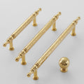 Solid Brass Cabinet Pulls & Knobs - Gold Finish Furniture Hardware - No.10 150mm / 1pc