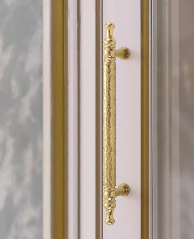 Solid Brass Cabinet Pulls & Knobs - Gold Finish Furniture Hardware - view 5